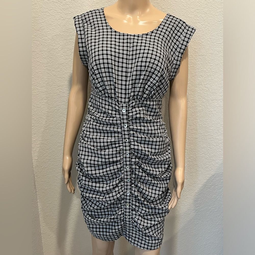Code X Mode cotton gingham dress